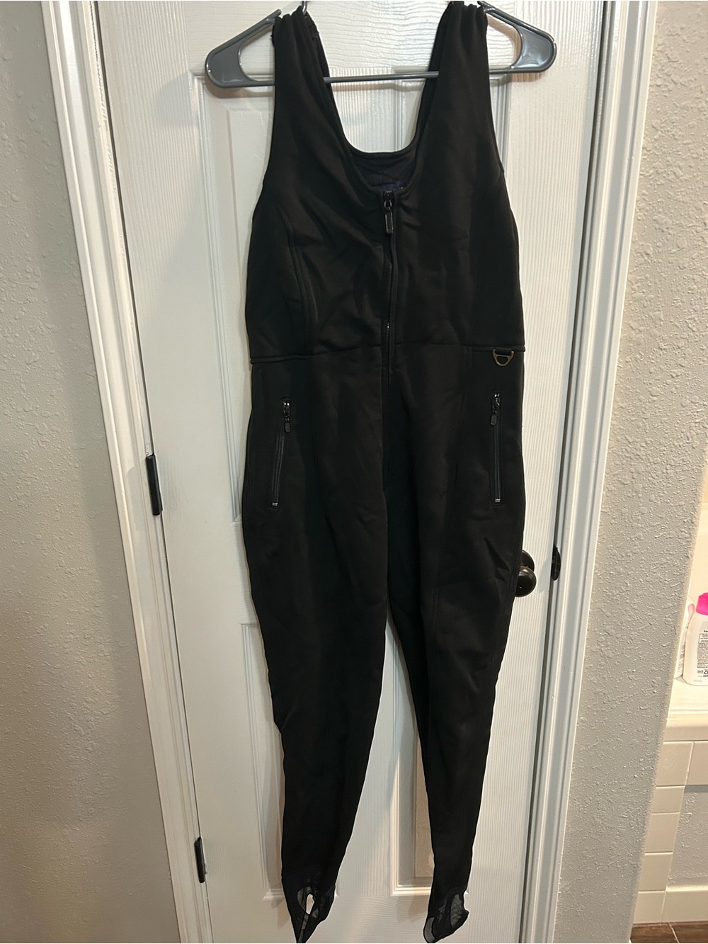 VTG Eddie Bauer EBTEK Snow Overalls Women Size 10 Petite Jumpsuit Ski  Black